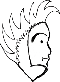 Face with mask.