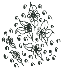 Drawing of flowers.